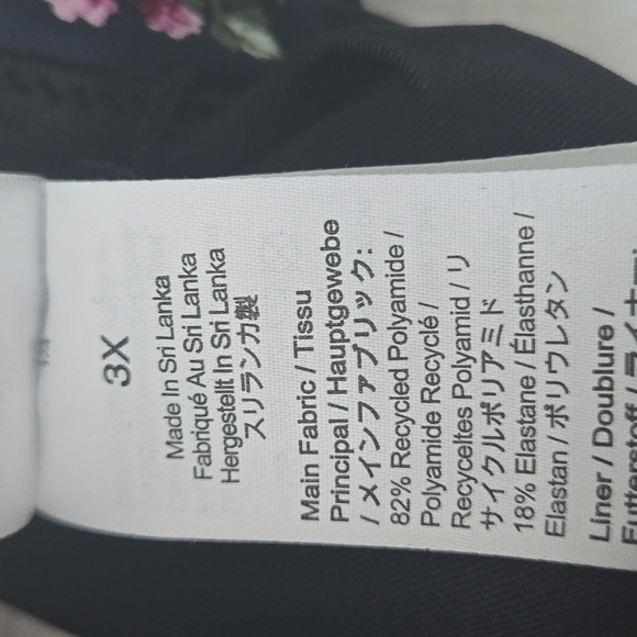 NWT*J CREW Topstitched scoopneck bikini top navy twilight berry womens 3X #BE725 - Picture 9 of 12